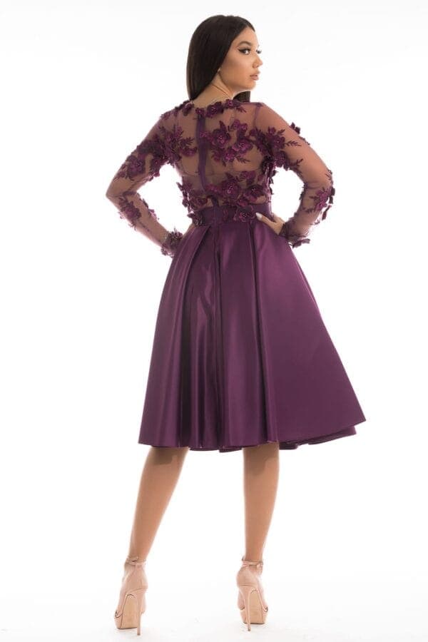 Rochie Angela Mov Pruna - imagine 3