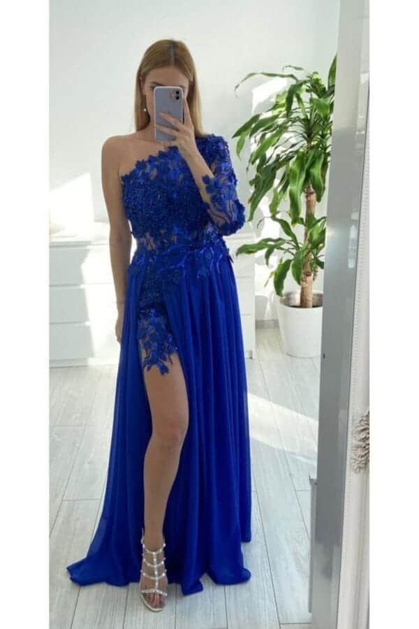 Rochie Iris Albastru Royal - imagine 3