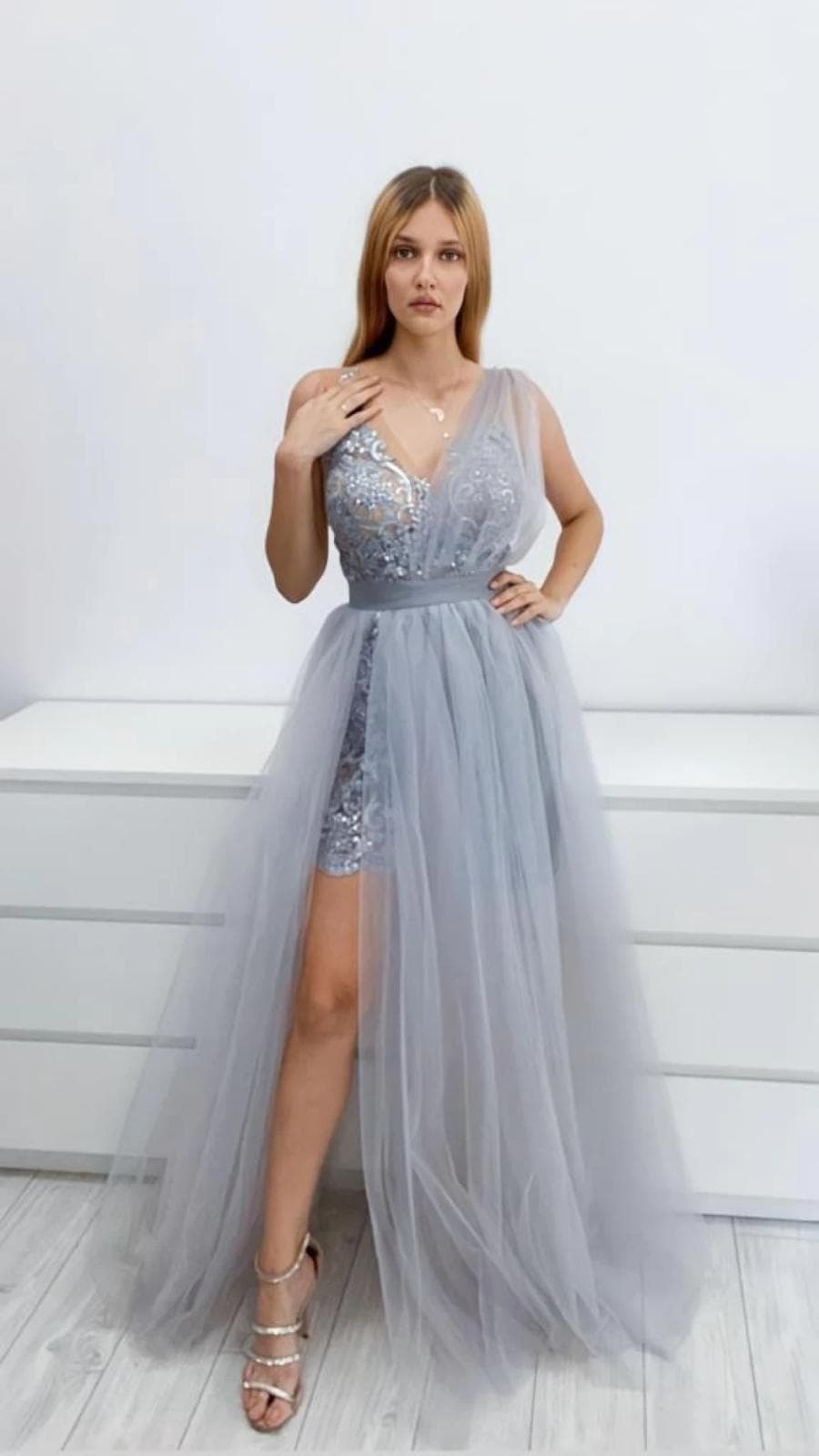 Rochie Tulle cu Broderie DYA29