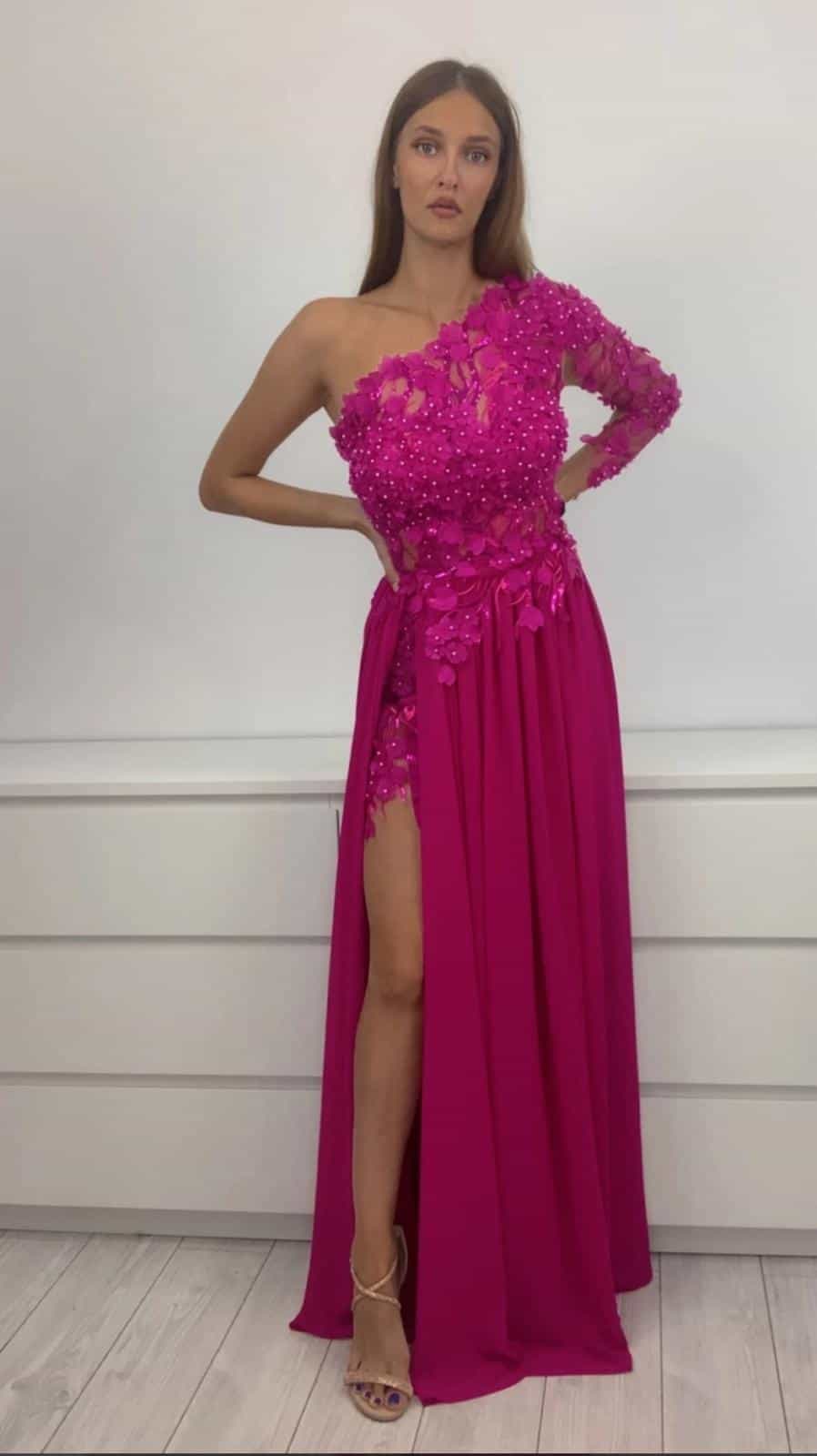 Rochie Iris Roz DYA316 - imagine 4