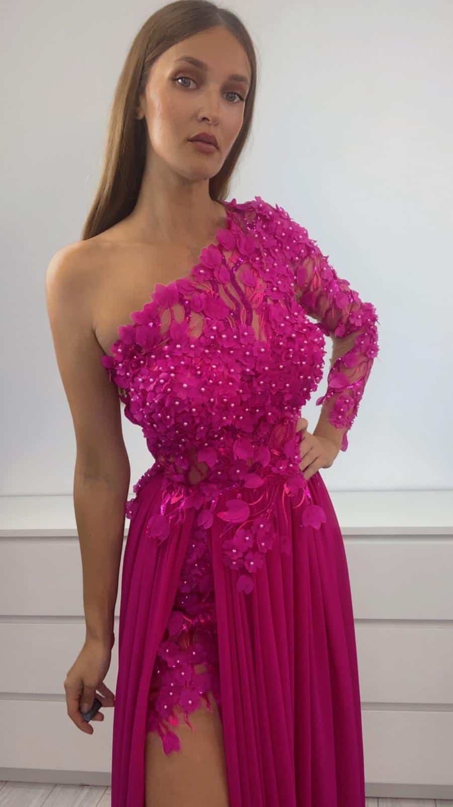 Rochie Iris Roz DYA316 - imagine 5