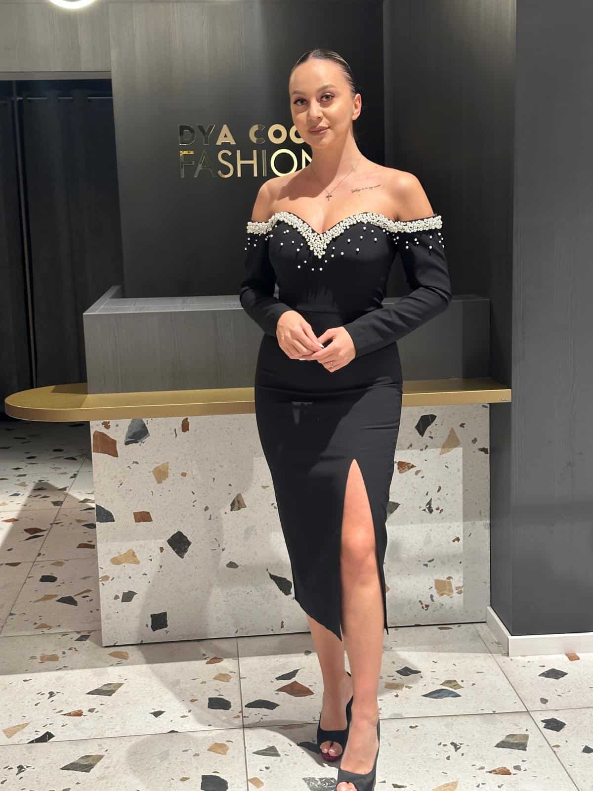 Rochie cu Perle DYA330 - imagine 3