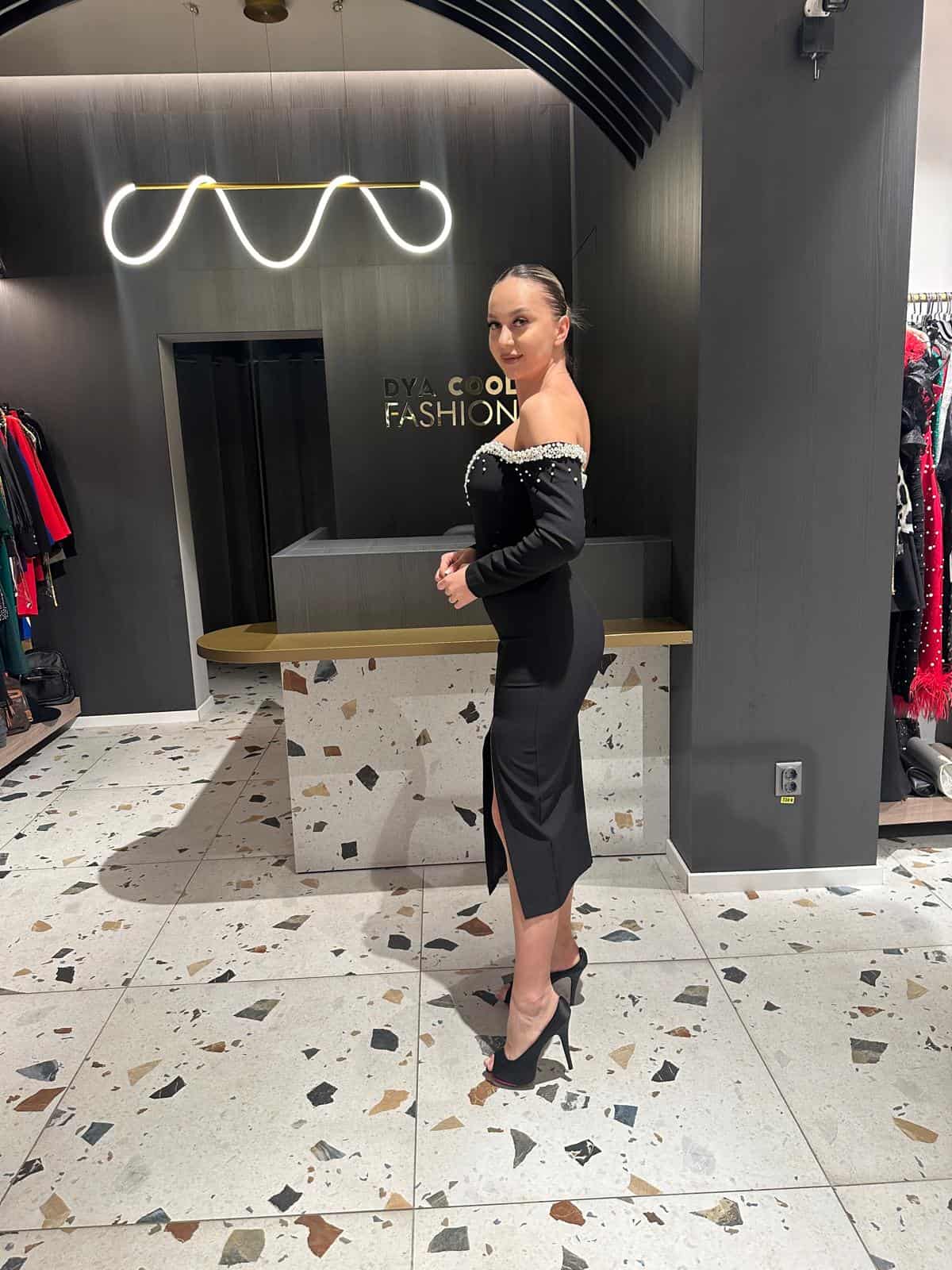Rochie cu Perle DYA330 - imagine 4