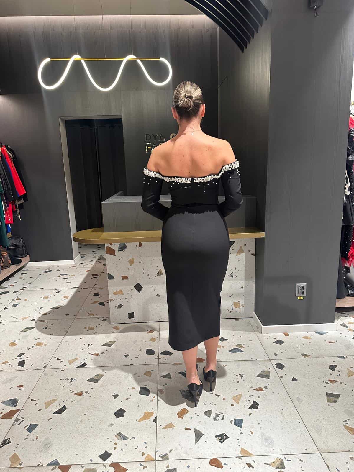 Rochie cu Perle DYA330 - imagine 5