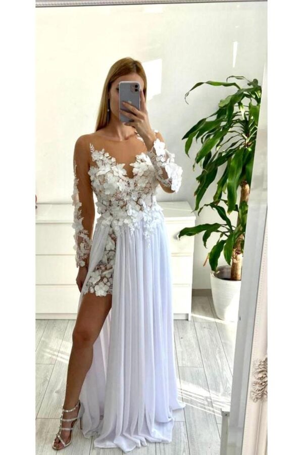 Rochie  Alb Erika DYA24