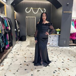 Rochie de Satin si Dantela DYA17