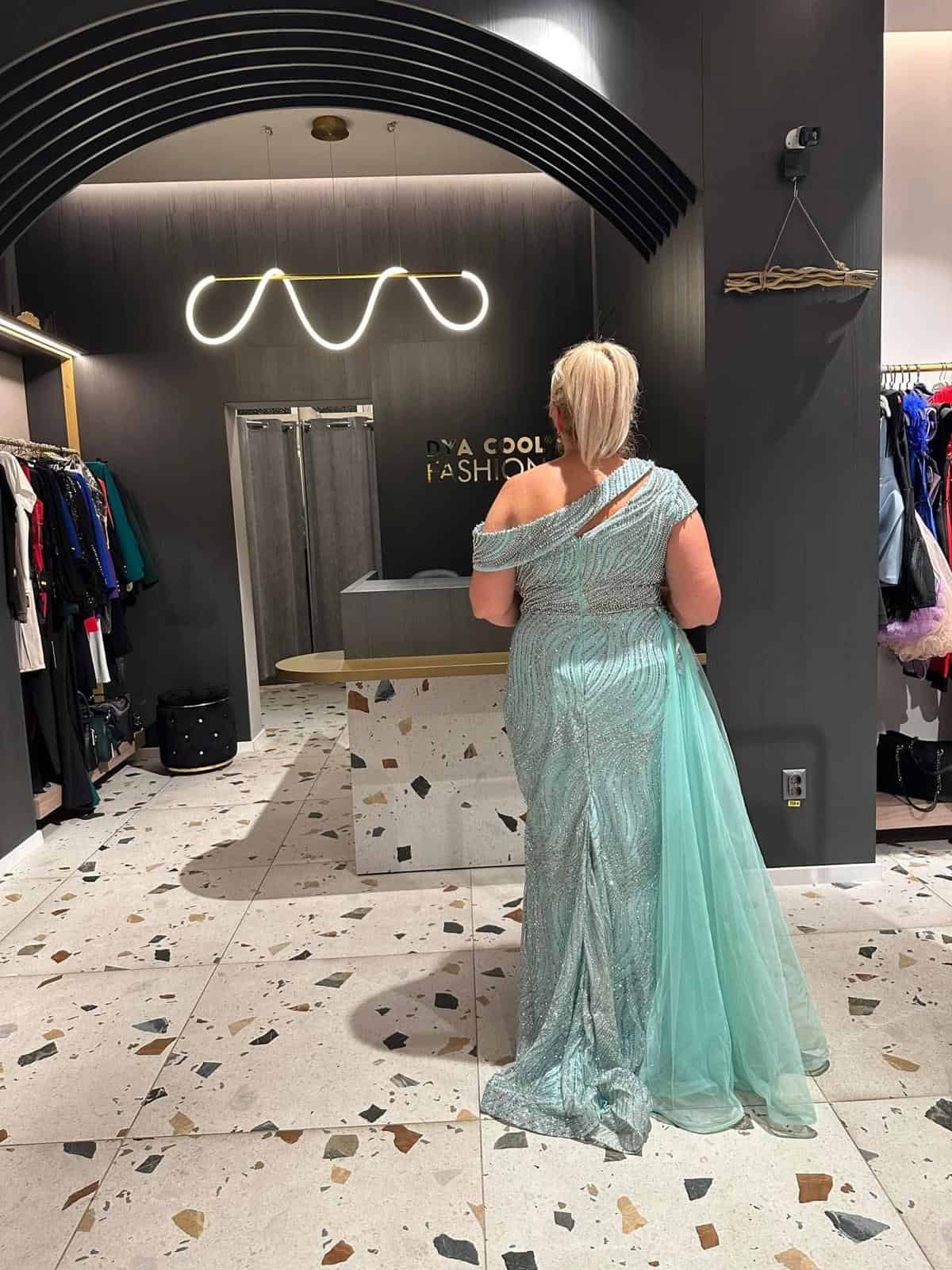 Rochie Verde Menta DYA19 - imagine 3