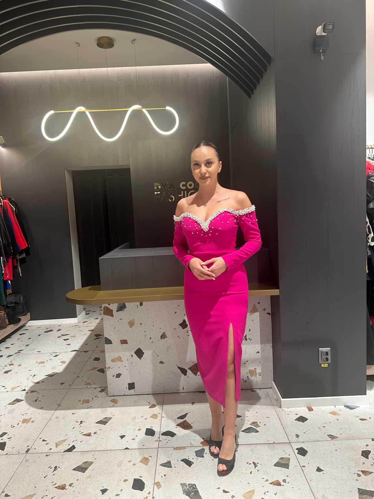 Rochie cu Perle DYA330 - imagine 6