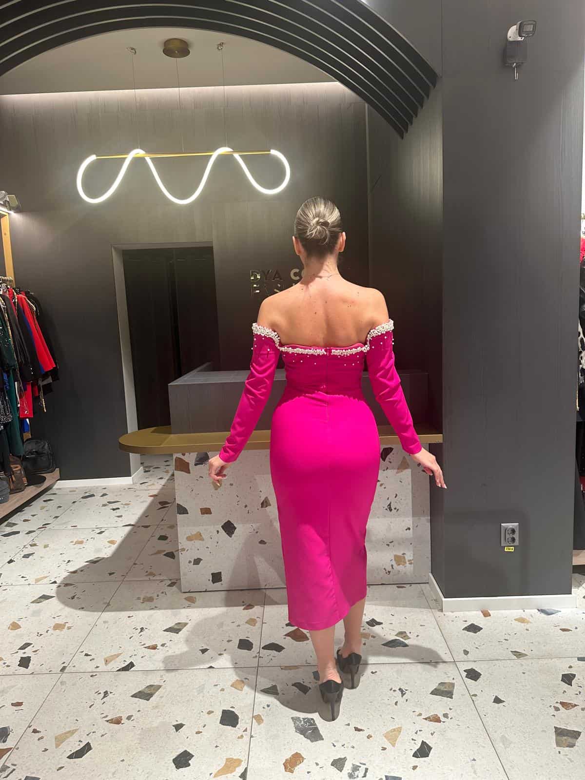 Rochie cu Perle DYA330 - imagine 8