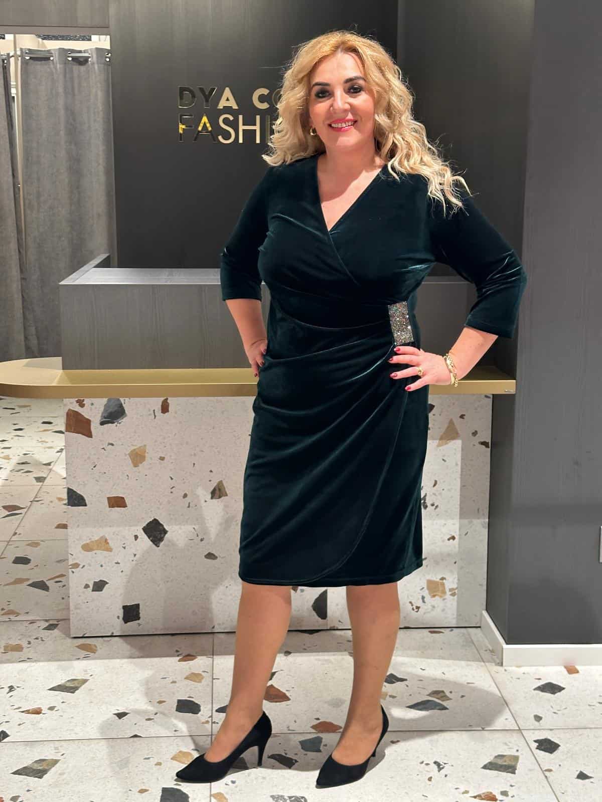 Rochie Velour DYA336 - imagine 4