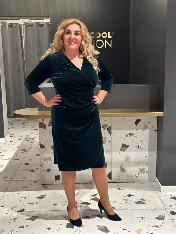 Rochie Velour DYA336 - imagine 3