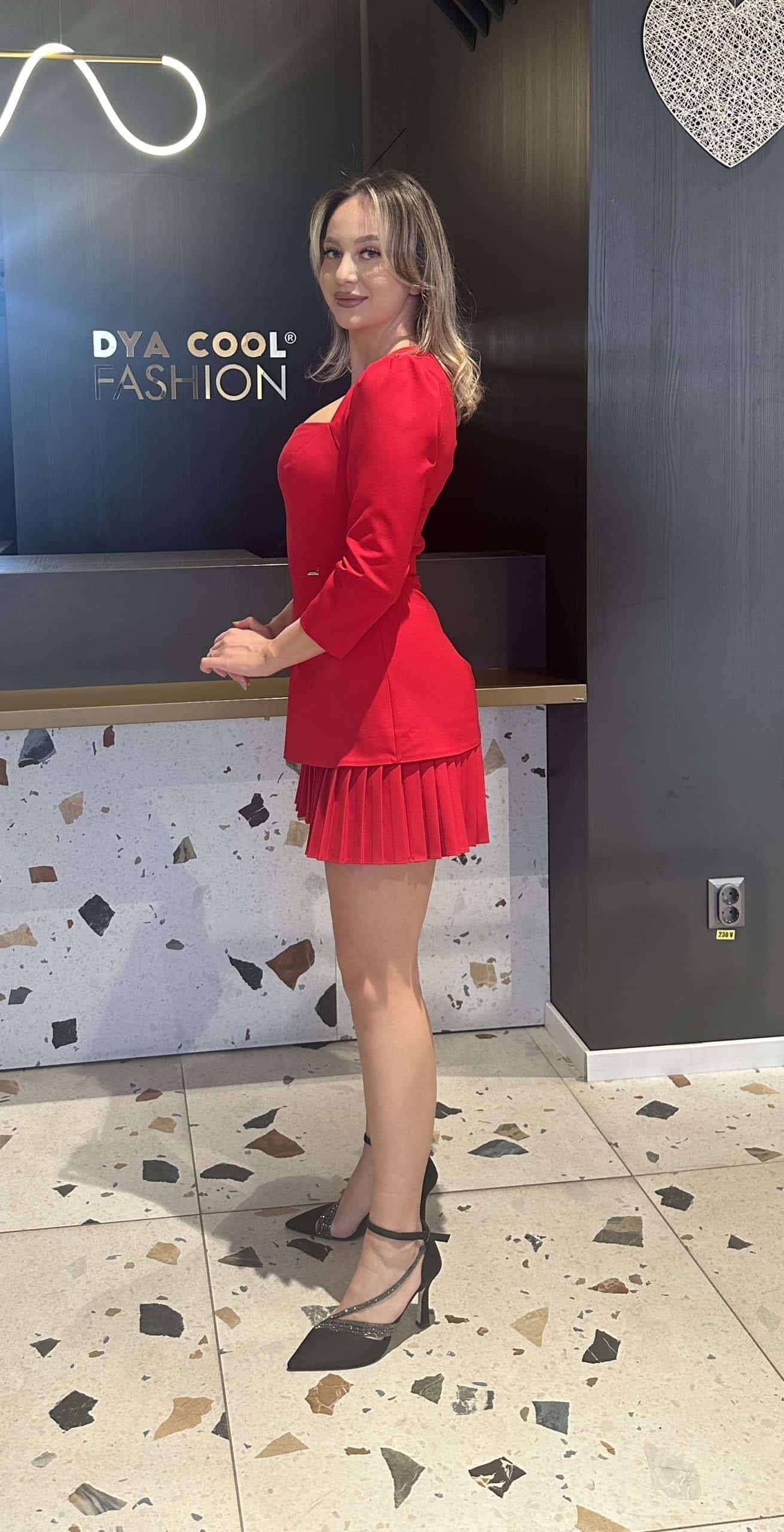 Rochie Scurta Rosie DYA395 - imagine 3