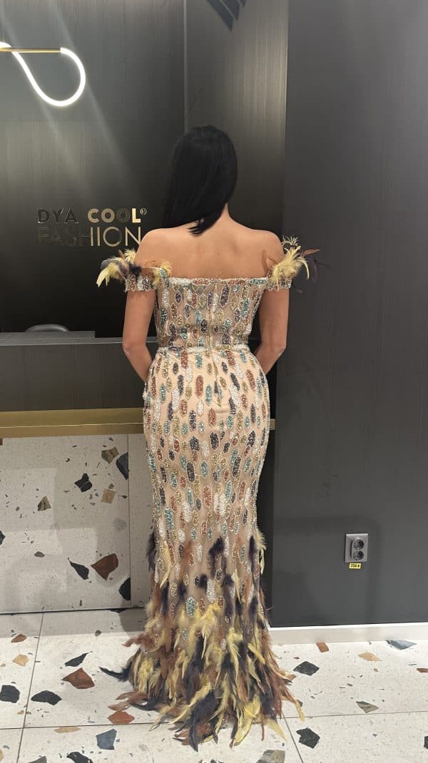Rochie Lux Pene Multicolore DYA416 - imagine 3