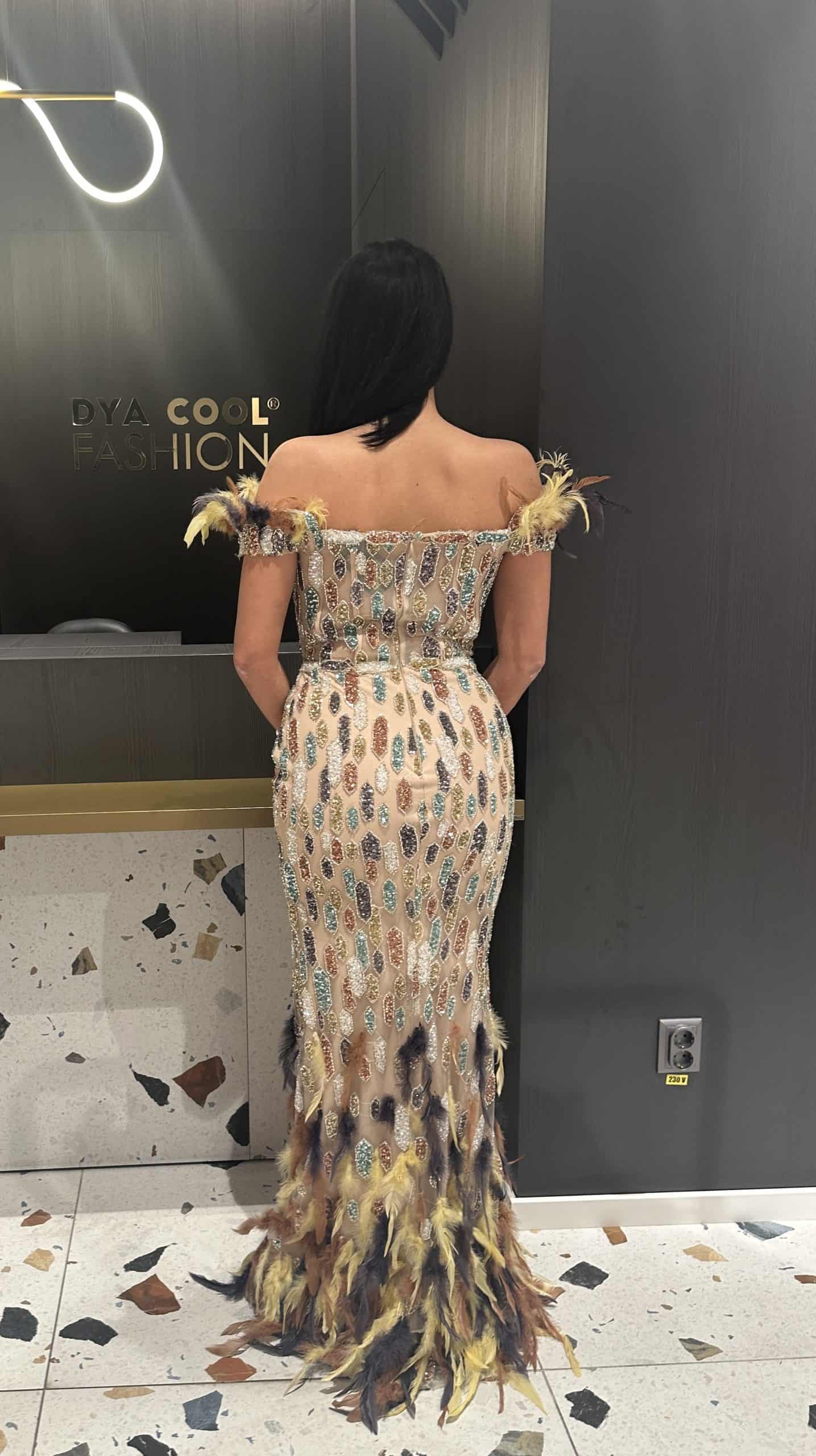 Rochie Lux Pene Multicolore DYA416 - imagine 3
