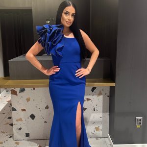Rochie Lunga Albastru Royal FL DYA407