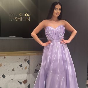 Rochie Princess Mov Maneca Detasabile DYA412