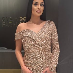Rochie Lunga Cupru-Auriu DYA423