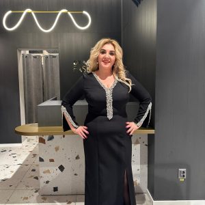 Rochie Lunga cu Maneca  DYA359