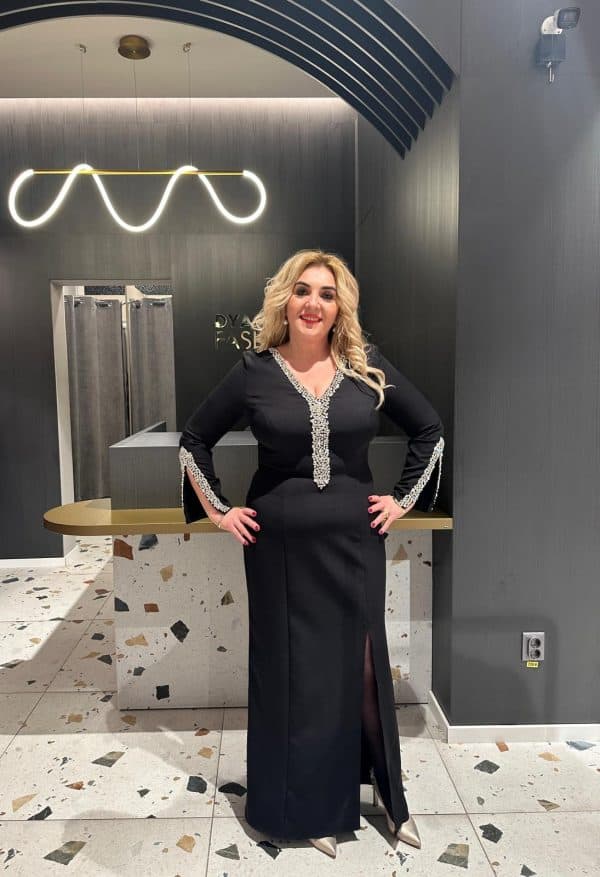 Rochie Lunga cu Maneca  DYA359