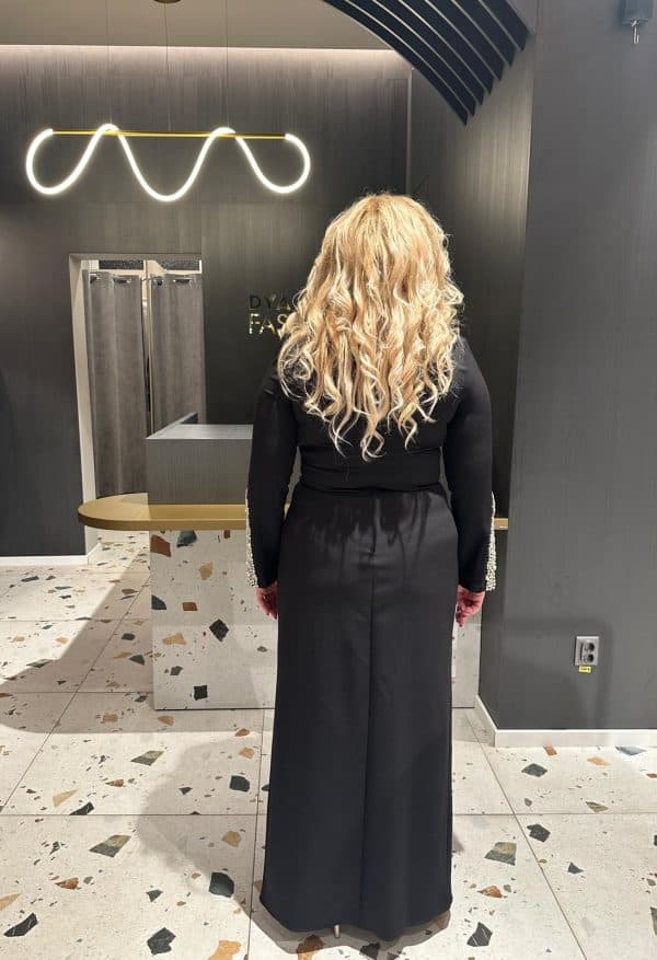 Rochie Lunga cu Maneca  DYA359 - imagine 4