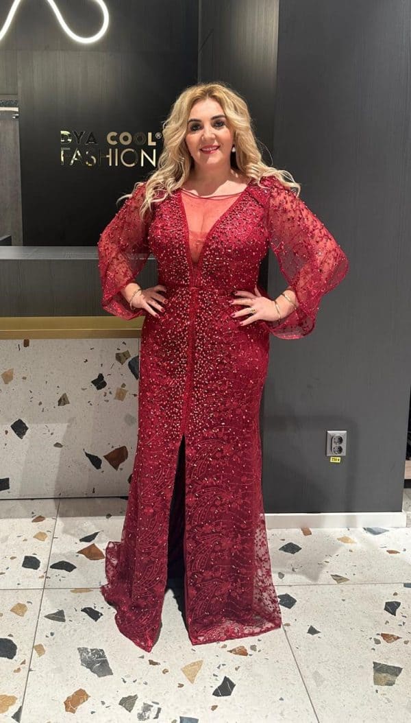 Rochie Lunga Rosie DYA367 - imagine 3