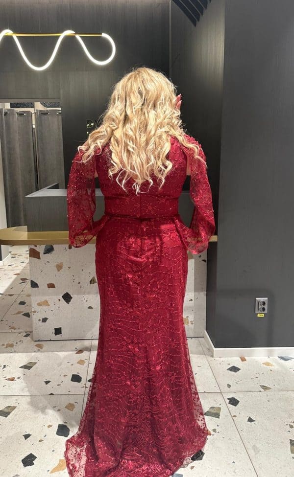 Rochie Lunga Rosie DYA367 - imagine 5
