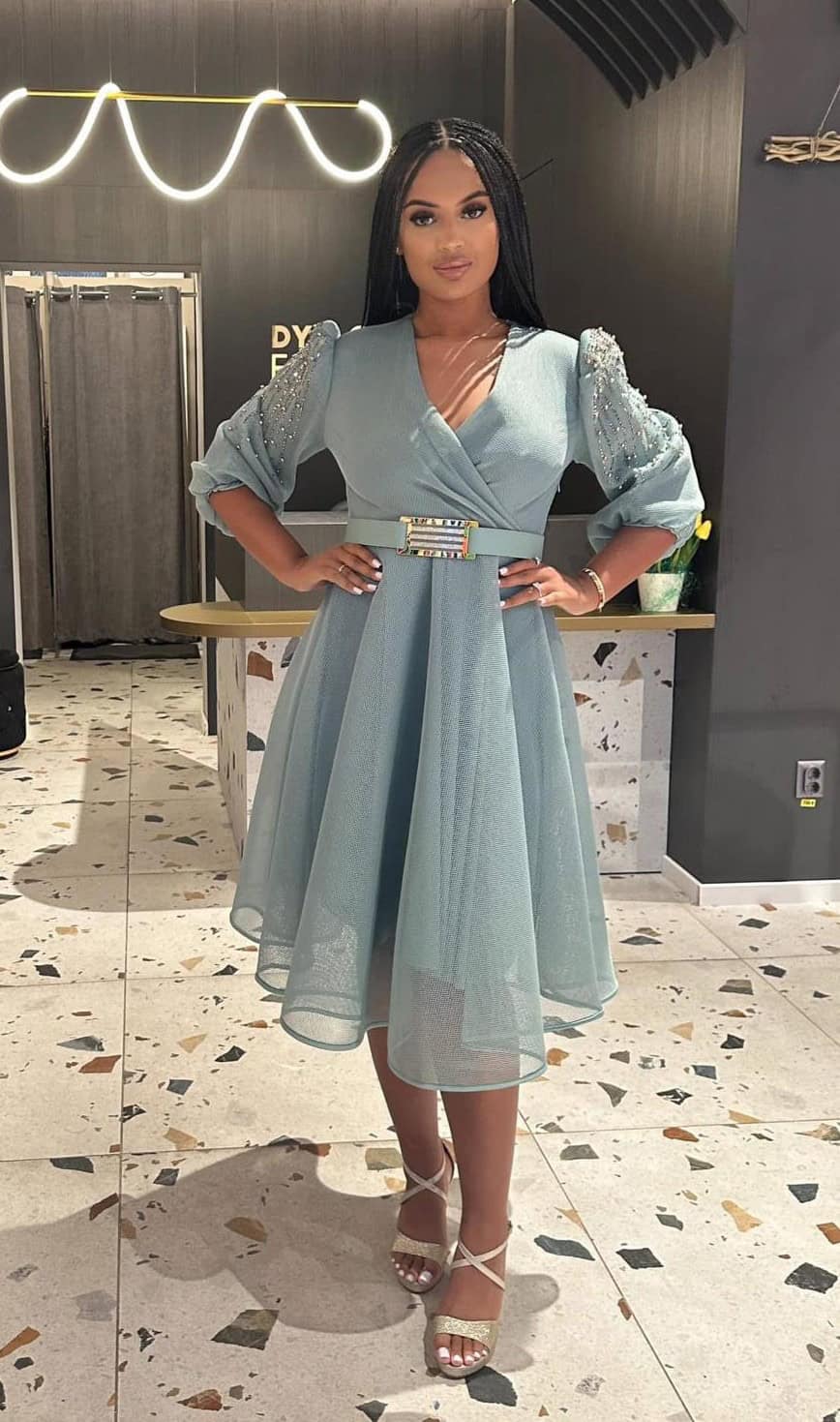 Rochie  Midi cu Maneca DYA372