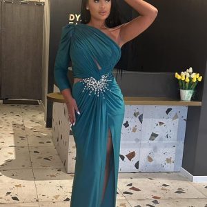 Rochie Lunga Verde  DYA373
