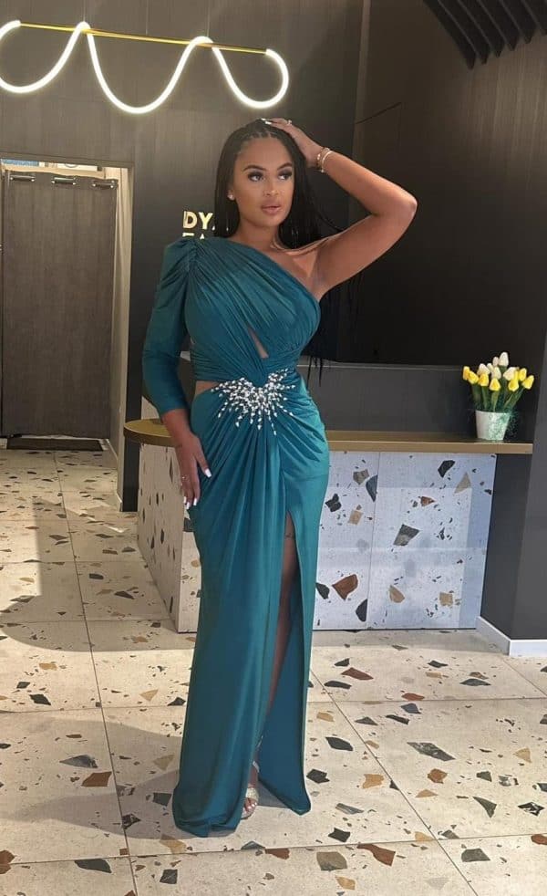 Rochie Lunga Verde  DYA373