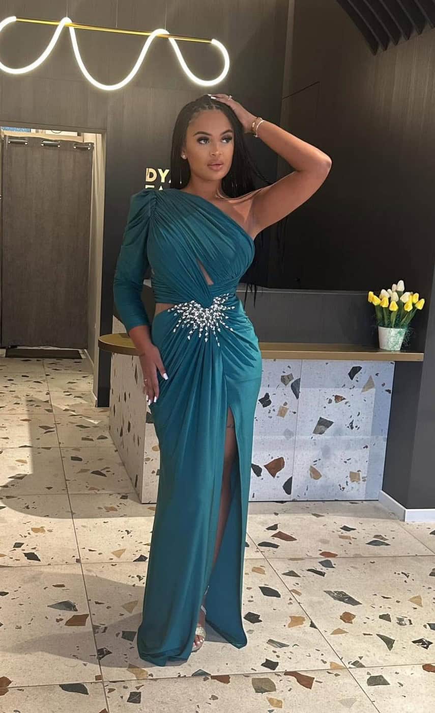 Rochie Lunga Verde  DYA373