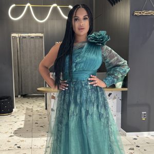 Rochie Midi Verde Degrade DYA464