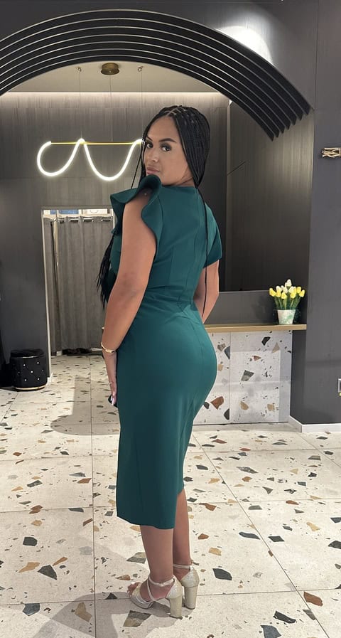 Rochie Midi Verde DYA625 - imagine 5