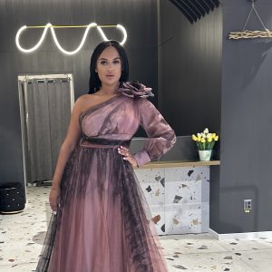 Rochie Roz-Negru Degrade DYA565