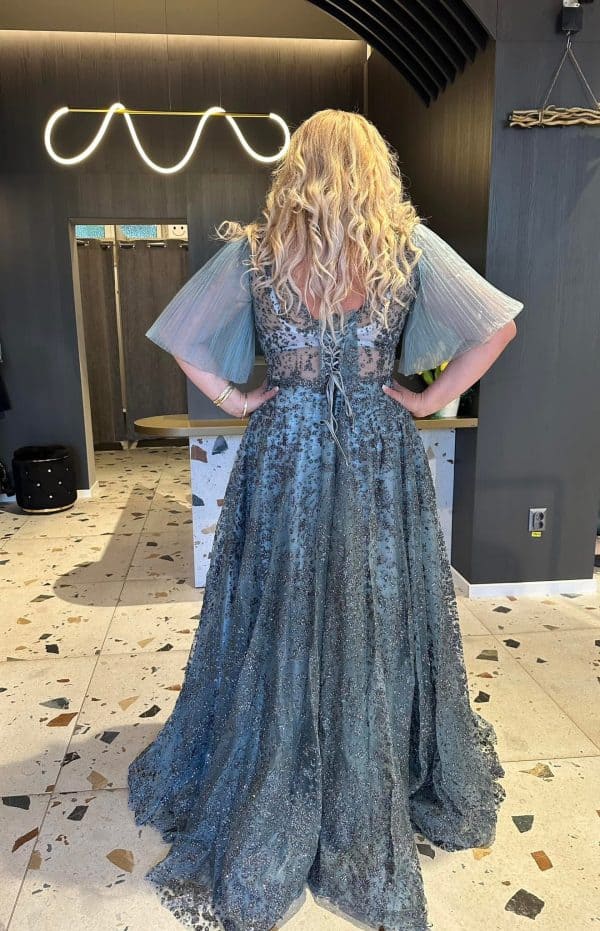 Rochie Bleu Ciel DYA436 - imagine 4