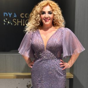 Rochie Lunga Lux Mov DYA577