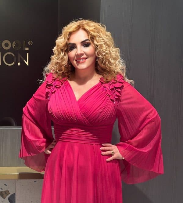 Rochie Midi Fuxia cu Pliuri DYA597
