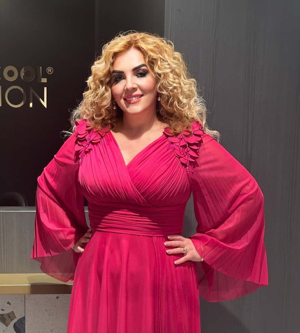 Rochie Midi Fuxia cu Pliuri DYA597
