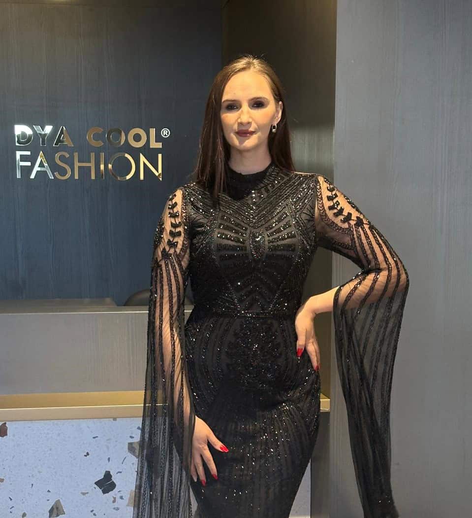 Rochie Lux Neagra Midi DYA621