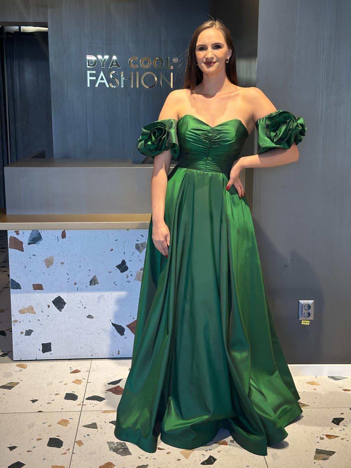Rochie Lungă Tafta DYA585 - imagine 4