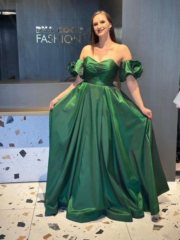 Rochie Lungă Tafta DYA585 - imagine 3