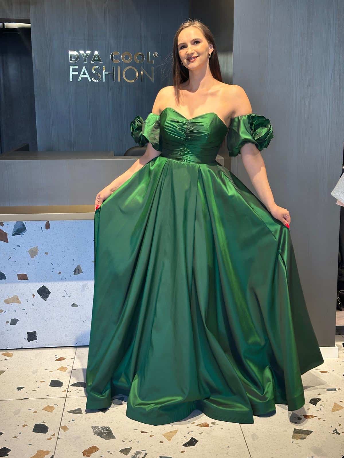 Rochie Lungă Tafta DYA585 - imagine 3