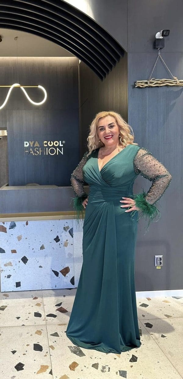 Rochie Lungă Verde DYA445