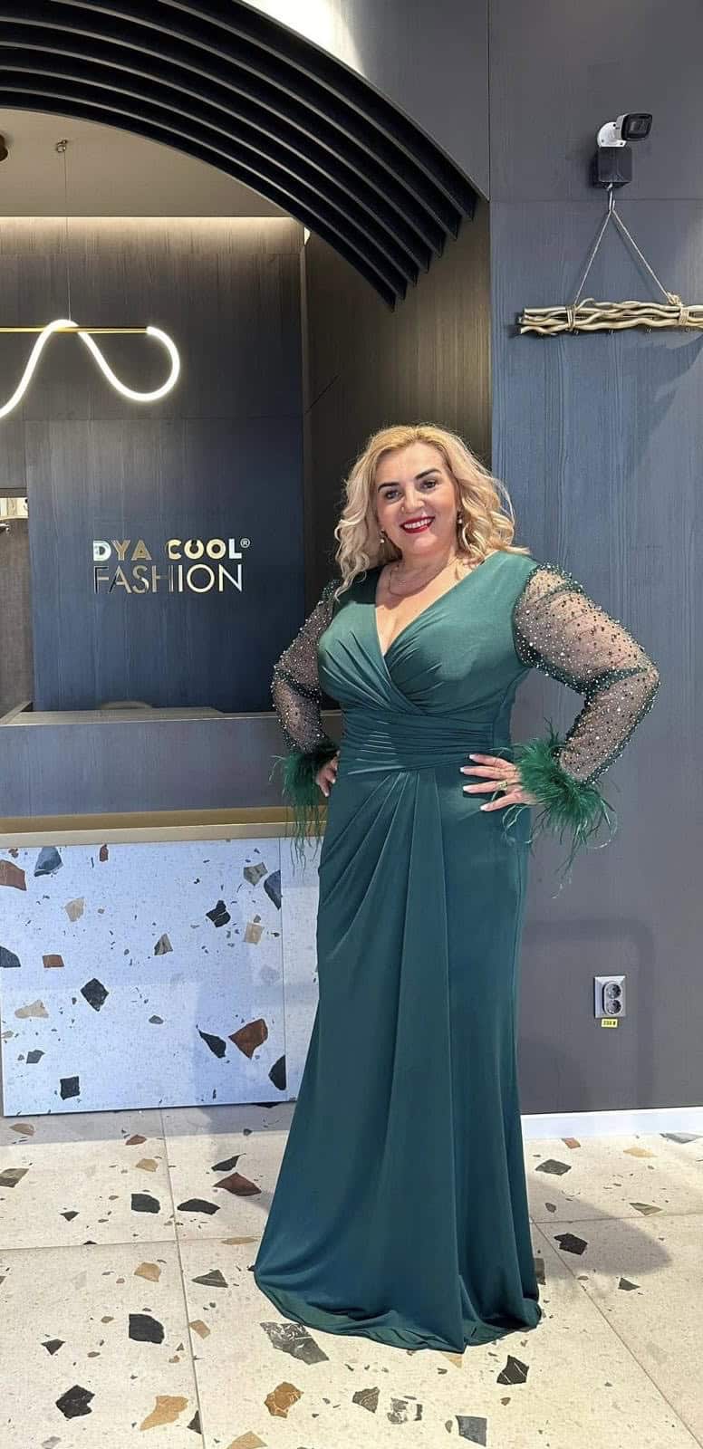 Rochie Lungă Verde DYA445