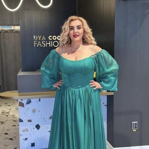 Rochie Lungă Verde Corset DYA739