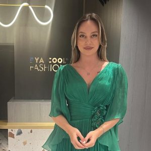 Rochie Lunga Verde Dreapta DYA637