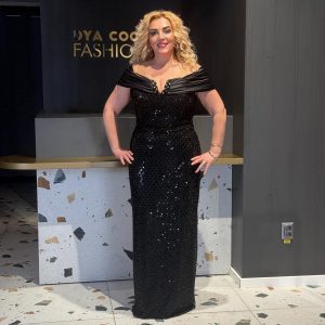 Rochie Lux Lunga  Neagra DYA676
