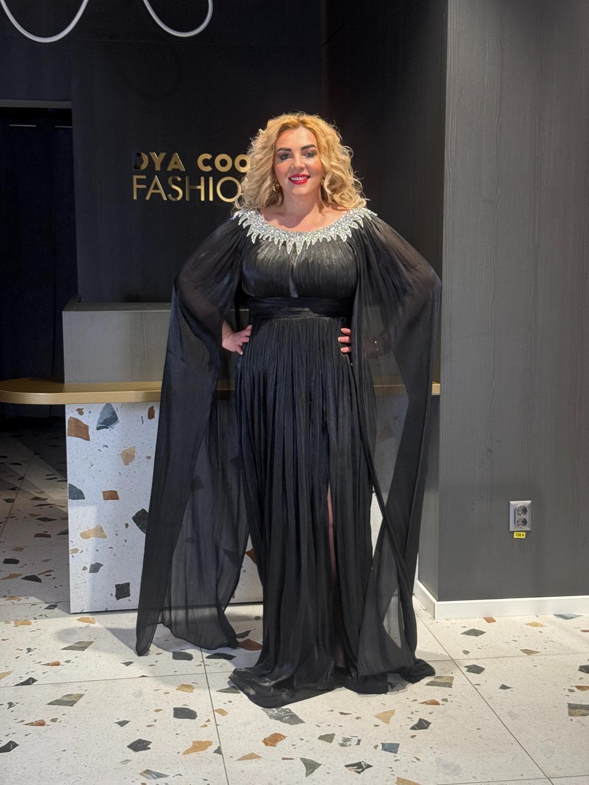 Rochie Lunga Negru DYA685