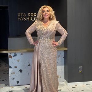 Rochie Lunga Lux Crem DYA715