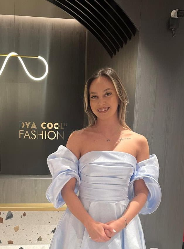 Rochie Lunga Princes Baby Blue DYA634