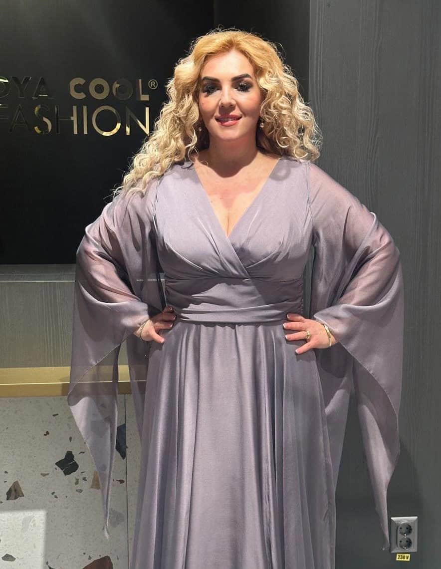 Rochie Lunga Flow Gri DYA652
